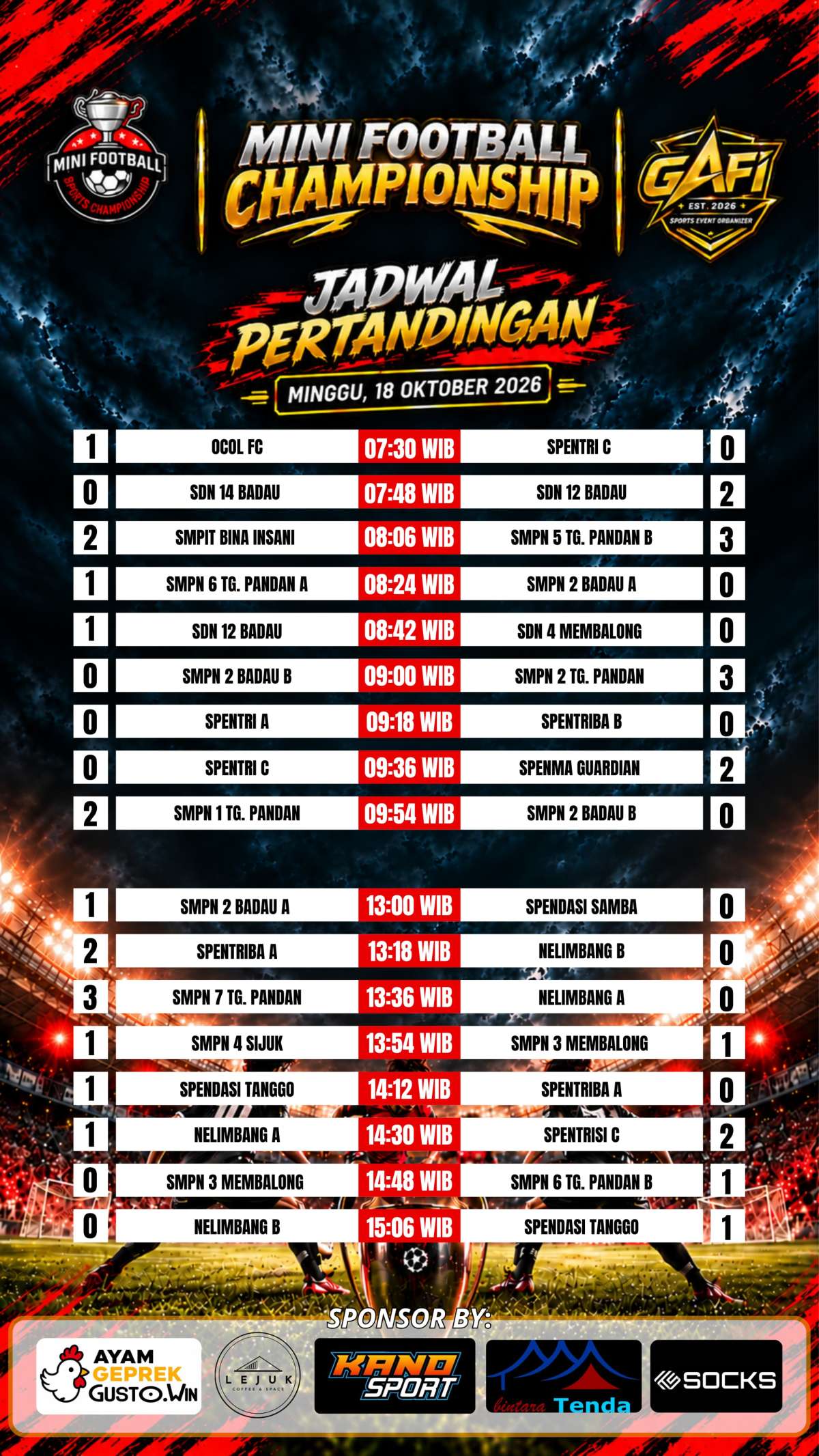🔥 MINI FOOTBALL CHAMPIONSHIP 2026 MAKIN PANAS! GAFI SPORT HADIRKAN PERTARUNGAN SENGIT ANTAR-SEKOLAH